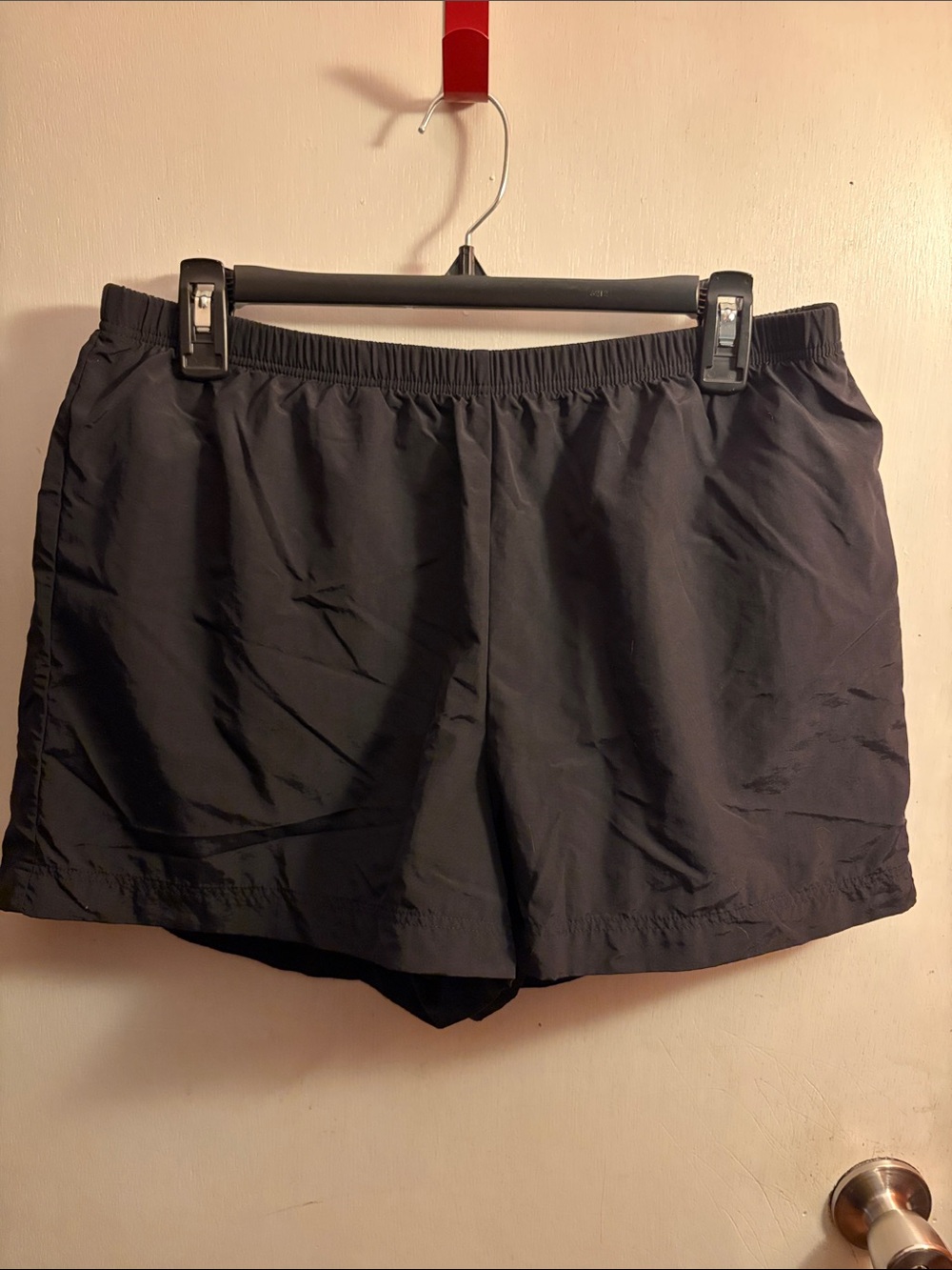 LAND’S END Black Elastic Waist Swim Shorts size 12